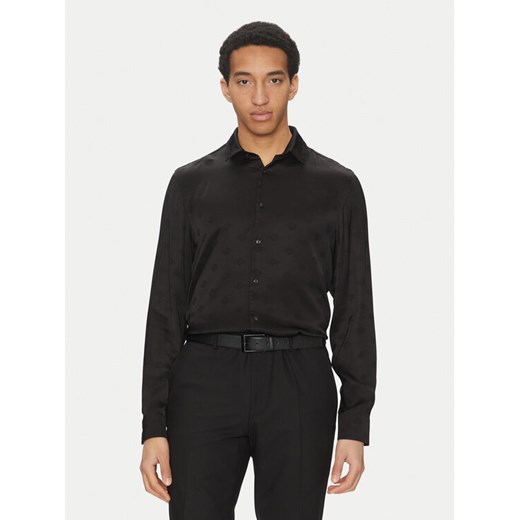 HUGO Koszula Elisha02 50539726 Czarny Extra Slim Fit ze sklepu MODIVO w kategorii Koszule męskie - zdjęcie 182605370