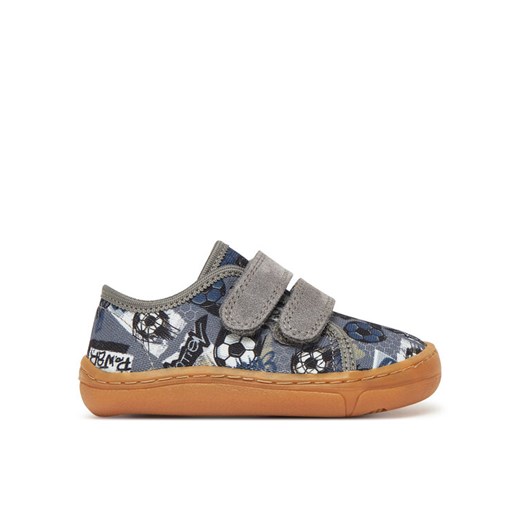 Froddo Kapcie Barefoot Canvas G1700379-27 M Szary ze sklepu MODIVO w kategorii Kapcie dziecięce - zdjęcie 182605371