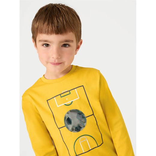Mayoral Bluzka 4044 Żółty Regular Fit ze sklepu MODIVO w kategorii T-shirty chłopięce - zdjęcie 182605372