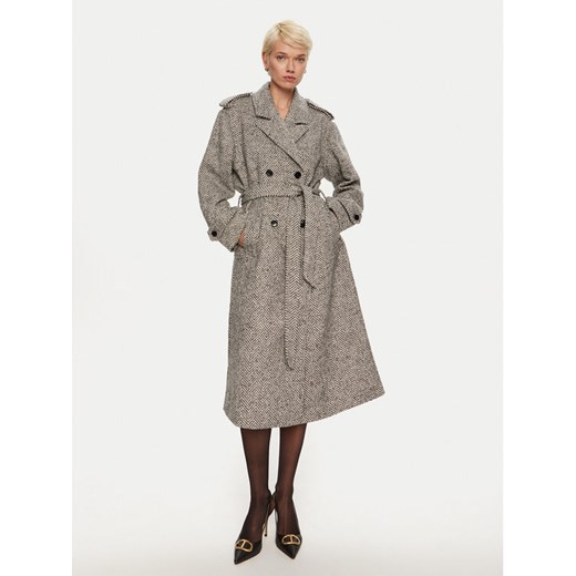 Karen by Simonsen Płaszcz zimowy Ritt 10105110 Szary Regular Fit ze sklepu MODIVO w kategorii Płaszcze damskie - zdjęcie 182605374