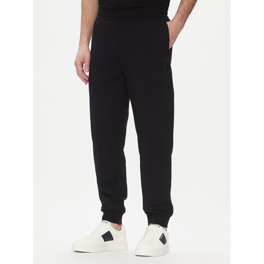 Armani Exchange Spodnie dresowe XM000744 AF13047 UC001 Czarny Regular Fit ze sklepu MODIVO w kategorii Spodnie męskie - zdjęcie 182605423