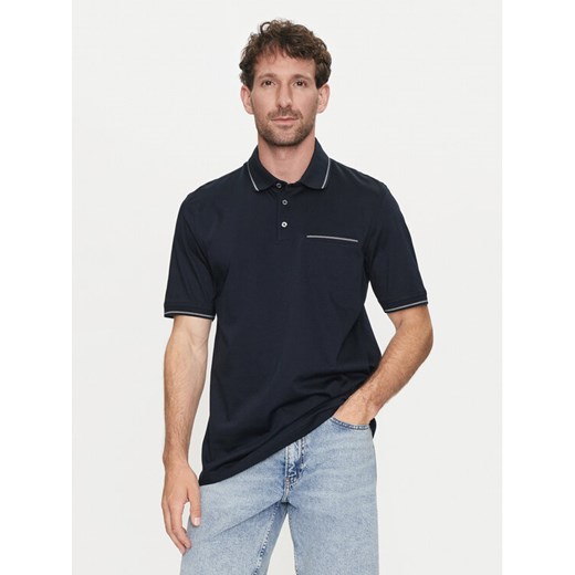 Bugatti Polo 8151 55100A Granatowy Regular Fit ze sklepu MODIVO w kategorii T-shirty męskie - zdjęcie 182605470
