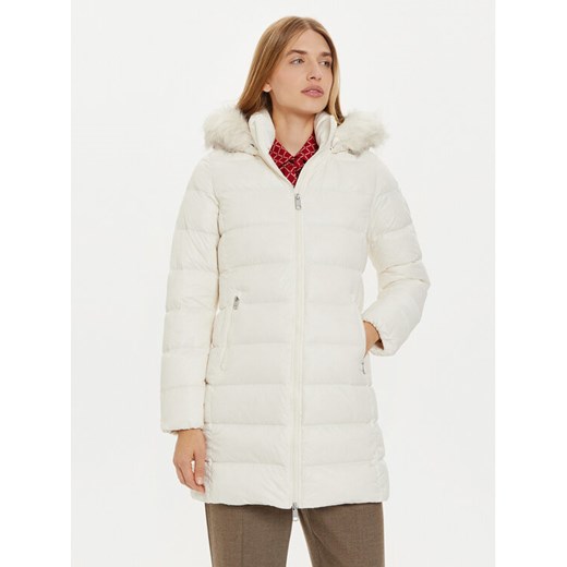 Tommy Hilfiger Kurtka puchowa WW0WW43122 Écru Regular Fit ze sklepu MODIVO w kategorii Kurtki damskie - zdjęcie 182605483