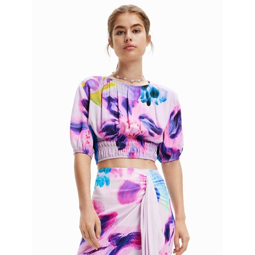 Desigual Bluzka MONSIEUR CHRISTIAN LACROIX Rina 23SWBW15 Fioletowy Regular Fit ze sklepu MODIVO w kategorii Bluzki damskie - zdjęcie 182605520