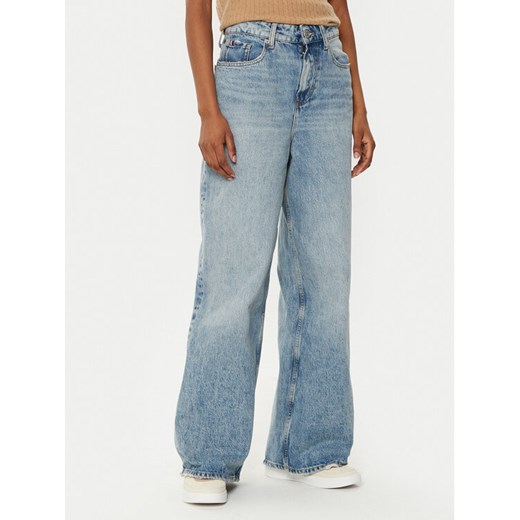 Tommy Hilfiger Jeansy WW0WW43705 Niebieski Wide Leg ze sklepu MODIVO w kategorii Jeansy damskie - zdjęcie 182605611