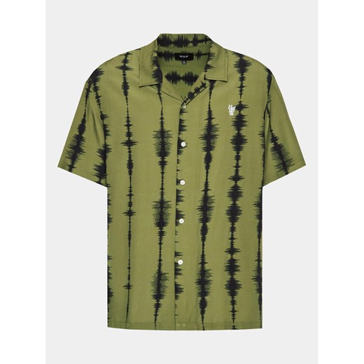HUF Koszula Seismogram BU00176 Zielony Regular Fit ze sklepu MODIVO w kategorii Koszule męskie - zdjęcie 182605683