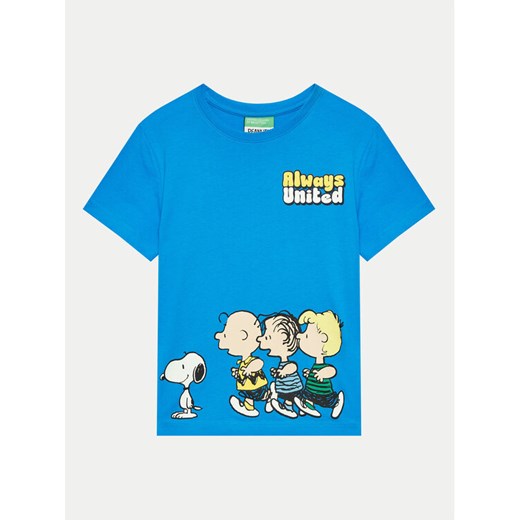 United Colors Of Benetton T-Shirt 3096G10EW Niebieski Regular Fit ze sklepu MODIVO w kategorii T-shirty chłopięce - zdjęcie 182605701