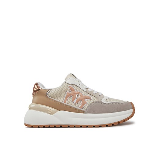 PINKO Sneakersy Gem 07 SS0055 P074 Beżowy ze sklepu MODIVO w kategorii Buty sportowe damskie - zdjęcie 182605800