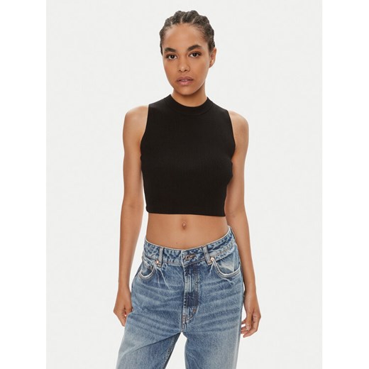 Hugo Top Sepinn 50514314 Czarny Slim Fit ze sklepu MODIVO w kategorii Bluzki damskie - zdjęcie 182605850
