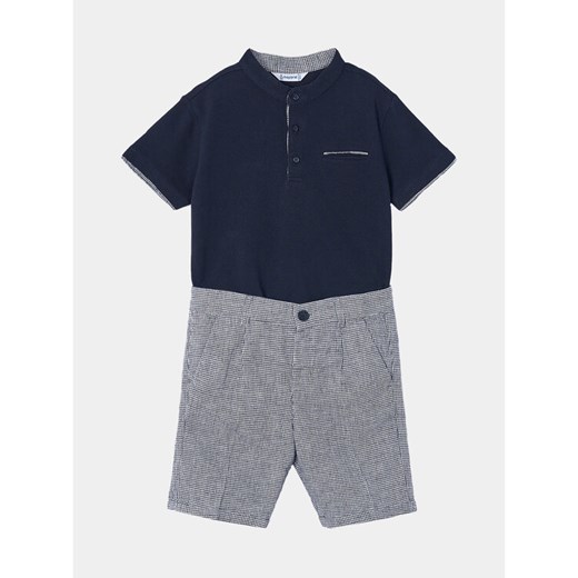 Mayoral Komplet polo i spodenki 3282 Granatowy Regular Fit Mayoral 7Y MODIVO