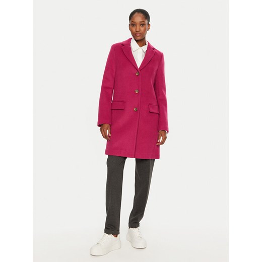 United Colors Of Benetton Płaszcz wełniany 2U62DN062 Różowy Regular Fit ze sklepu MODIVO w kategorii Płaszcze damskie - zdjęcie 182605940