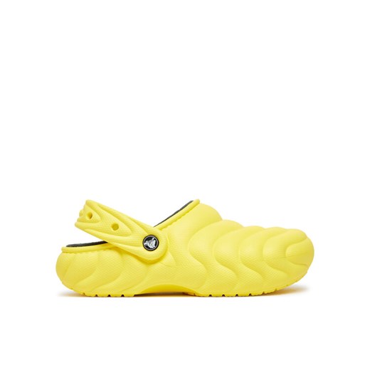 Crocs Klapki Classic Lined Overpuff Clog 210059 Żółty ze sklepu MODIVO w kategorii Klapki męskie - zdjęcie 182605950