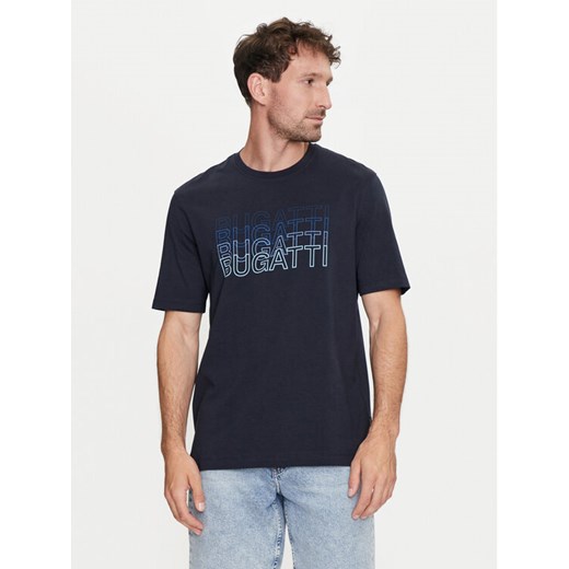 Bugatti T-Shirt 8350 55042A Granatowy Modern Fit ze sklepu MODIVO w kategorii T-shirty męskie - zdjęcie 182605963
