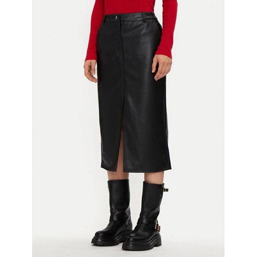 JDY Spódnica z imitacji skóry Alexa 15330385 Czarny Slim Fit ze sklepu MODIVO w kategorii Spódnice - zdjęcie 182605994