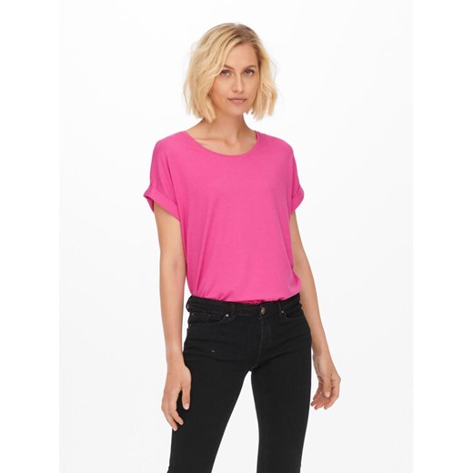 ONLY T-Shirt 15106662 Różowy Regular Fit ze sklepu MODIVO w kategorii Bluzki damskie - zdjęcie 182606030