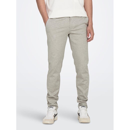 Only & Sons Chinosy Mark 22026326 Szary Slim Fit ze sklepu MODIVO w kategorii Spodnie męskie - zdjęcie 182606034