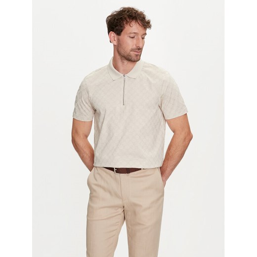 JOOP! Polo 17 JJ-16Benito 30044424 Beżowy Modern Fit ze sklepu MODIVO w kategorii T-shirty męskie - zdjęcie 182606063