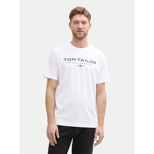 Tom Tailor T-Shirt 1045773 Biały Regular Fit ze sklepu MODIVO w kategorii T-shirty męskie - zdjęcie 182606081