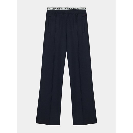 Tommy Hilfiger Spodnie materiałowe Monotype KG0KG07747 D Granatowy Regular Fit ze sklepu MODIVO w kategorii Spodnie chłopięce - zdjęcie 182606111