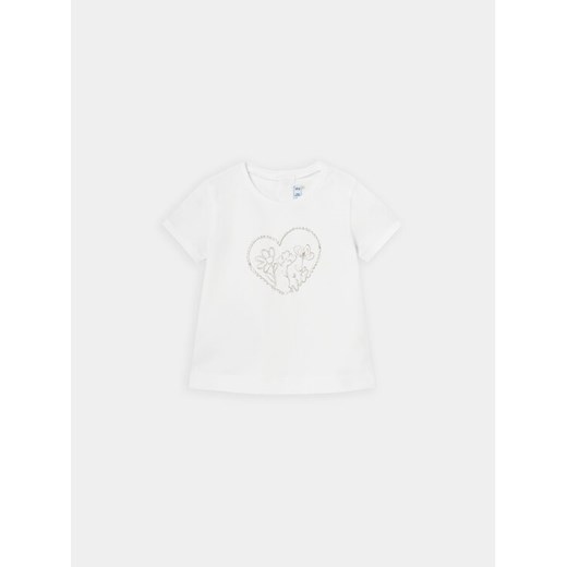 Mayoral T-Shirt 105 Écru ze sklepu MODIVO w kategorii Koszulki niemowlęce - zdjęcie 182606114