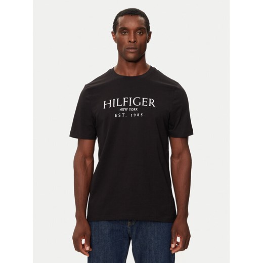 Tommy Hilfiger T-Shirt MW0MW36499 Czarny Regular Fit ze sklepu MODIVO w kategorii T-shirty męskie - zdjęcie 182606123