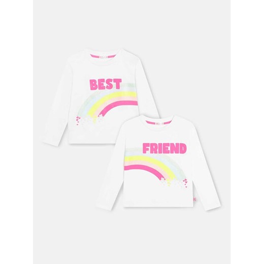 Billieblush Komplet 2 bluzek U15B94 Écru Regular Fit ze sklepu MODIVO w kategorii Bluzki dziewczęce - zdjęcie 182606192