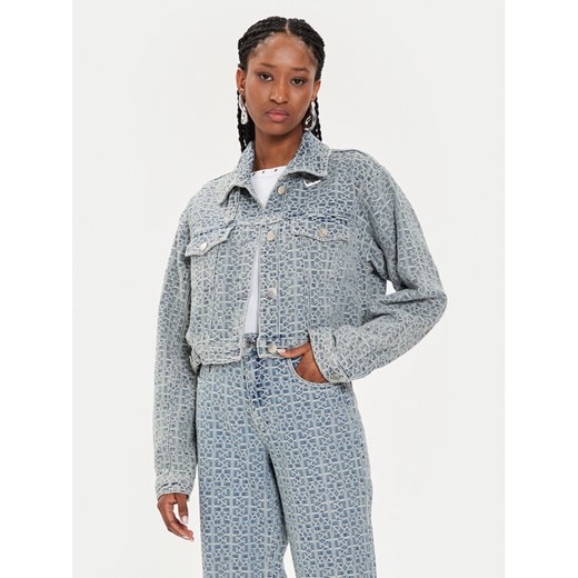 Gestuz Kurtka jeansowa Nila 10908697 Niebieski Relaxed Fit ze sklepu MODIVO w kategorii Kurtki damskie - zdjęcie 182606244
