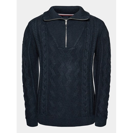 Lindbergh Sweter 30-827082 Granatowy Relaxed Fit ze sklepu MODIVO w kategorii Swetry męskie - zdjęcie 182606271