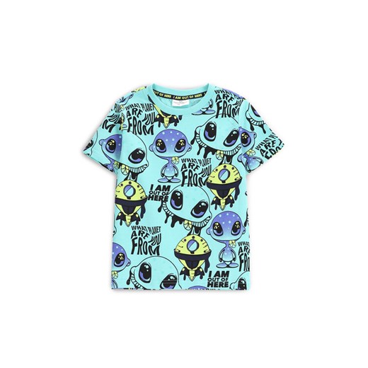 Coccodrillo T-Shirt WC5143201CBK Turkusowy Regular Fit 104 MODIVO