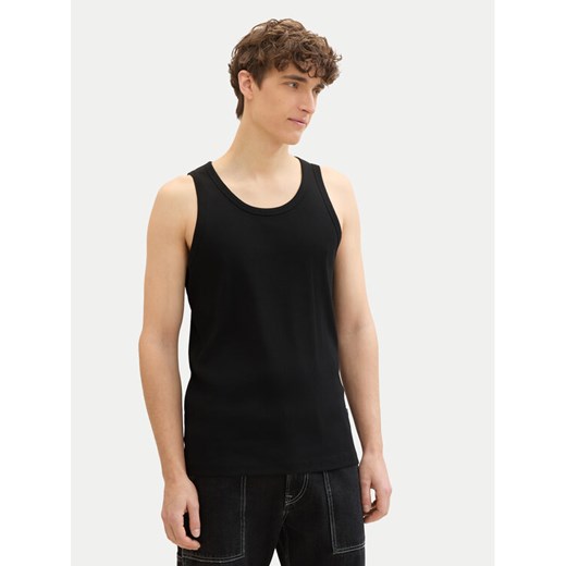 Tom Tailor Denim Tank top 1042035 Czarny Regular Fit ze sklepu MODIVO w kategorii T-shirty męskie - zdjęcie 182606312