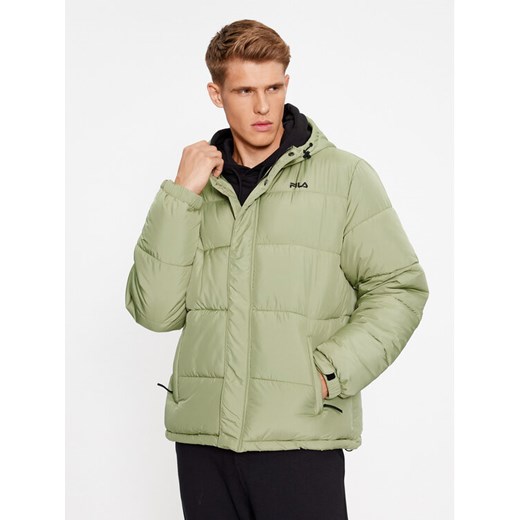 Fila Kurtka zimowa FAM0455 Zielony Regular Fit ze sklepu MODIVO w kategorii Kurtki męskie - zdjęcie 182606314