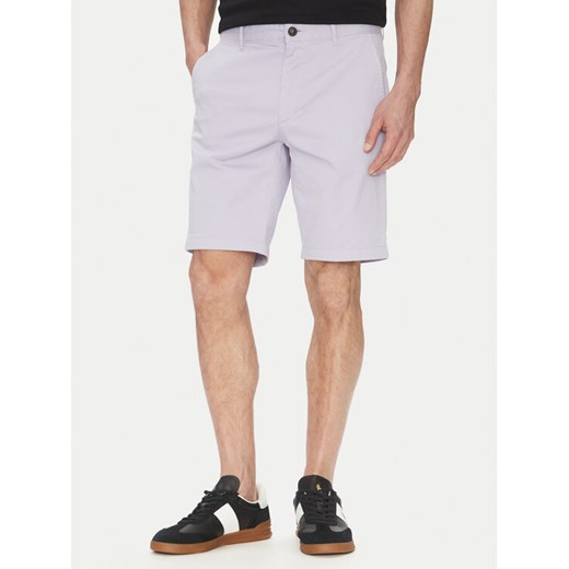 BOSS Szorty materiałowe Chino-Slim-Shorts 50536723 Fioletowy Regular Fit ze sklepu MODIVO w kategorii Spodenki męskie - zdjęcie 182606362