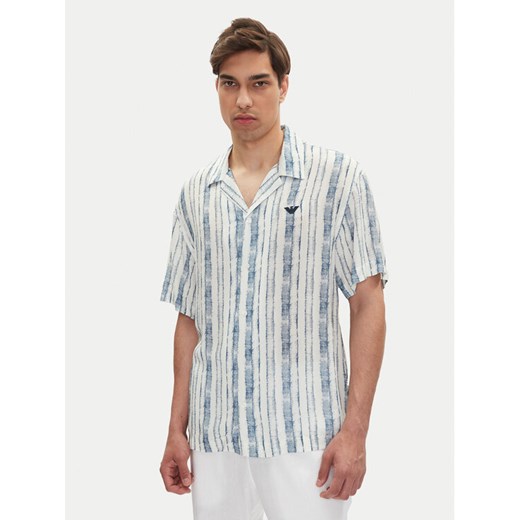 Emporio Armani Koszula EM000593 AF12351 F0027 Błękitny Regular Fit ze sklepu MODIVO w kategorii Koszule męskie - zdjęcie 182606444