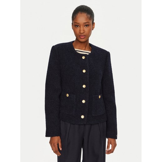Tommy Hilfiger Kurtka przejściowa WW0WW44340 Granatowy Regular Fit ze sklepu MODIVO w kategorii Kurtki damskie - zdjęcie 182606451