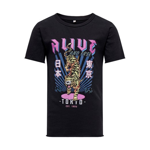 Kids ONLY T-Shirt Lucy 15275536 Czarny Slim Fit ze sklepu MODIVO w kategorii T-shirty chłopięce - zdjęcie 182606482