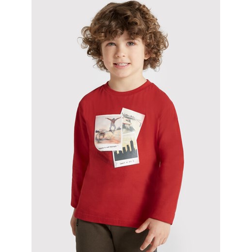 Mayoral Bluzka 4022 Czerwony Regular Fit ze sklepu MODIVO w kategorii T-shirty chłopięce - zdjęcie 182606500
