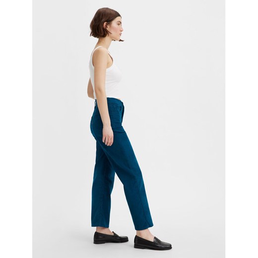 Levi's® Spodnie materiałowe 79755-0025 Granatowy Straight Fit ze sklepu MODIVO w kategorii Spodnie damskie - zdjęcie 182606523
