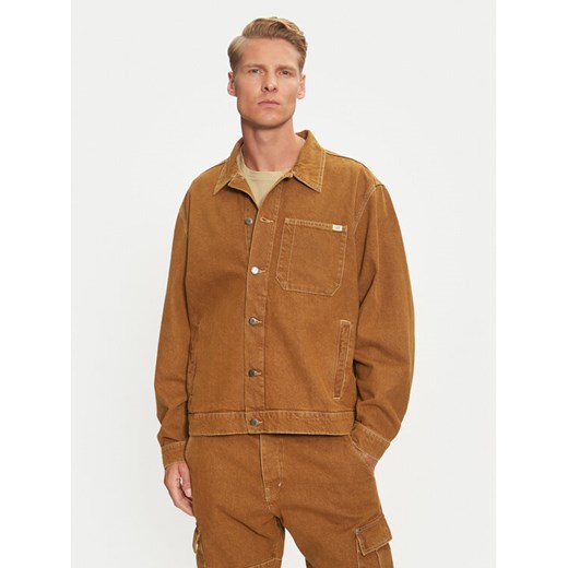 Mustang Kurtka jeansowa Monowi 1015543 Brązowy Loose Fit ze sklepu MODIVO w kategorii Kurtki męskie - zdjęcie 182606581