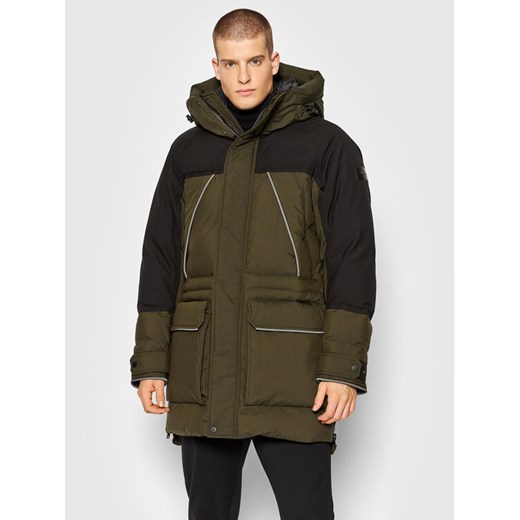 Woolrich Kurtka puchowa Teton CFWOOU0524MRUT1723 Zielony Regular Fit ze sklepu MODIVO w kategorii Kurtki męskie - zdjęcie 182606592