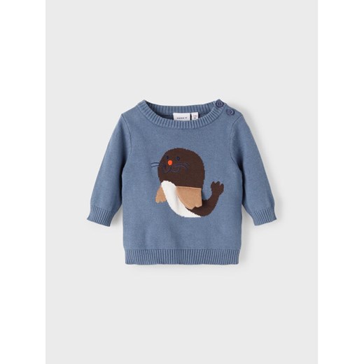 NAME IT Sweter 13209866 Niebieski Regular Fit ze sklepu MODIVO w kategorii Bluzy i swetry - zdjęcie 182606641