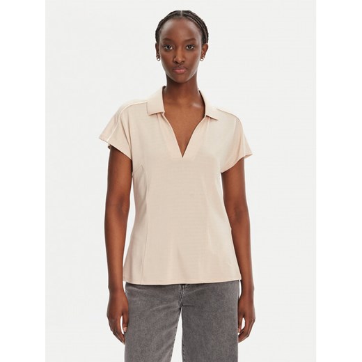 Liu Jo Sport T-Shirt TA5183 J4883 Beżowy Regular Fit ze sklepu MODIVO w kategorii Bluzki damskie - zdjęcie 182606642