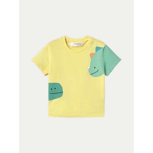 Mayoral T-Shirt 1037 Żółty Regular Fit ze sklepu MODIVO w kategorii Kaftaniki i bluzki - zdjęcie 182606660