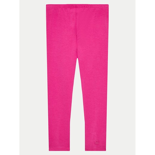 United Colors Of Benetton Legginsy 3MT1CF02G Różowy Slim Fit ze sklepu MODIVO w kategorii Spodnie dziewczęce - zdjęcie 182606692