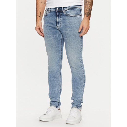 Calvin Klein Jeans Jeansy J30J326524 Niebieski Skinny Fit ze sklepu MODIVO w kategorii Jeansy męskie - zdjęcie 182606713