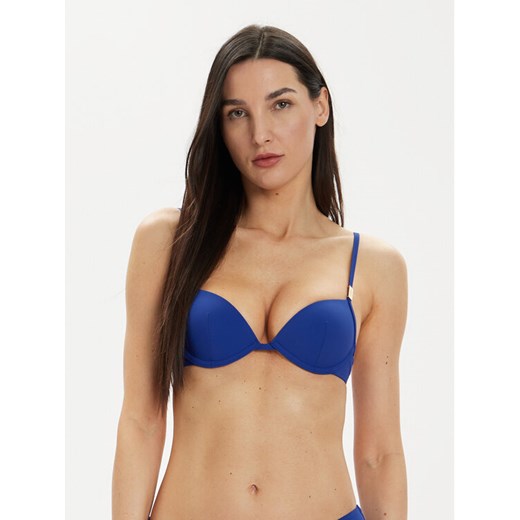 Calvin Klein Swimwear Góra od bikini KW0KW02383 Granatowy ze sklepu MODIVO w kategorii Stroje kąpielowe - zdjęcie 182606730
