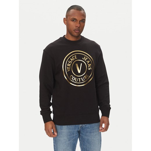 Versace Jeans Couture Bluza 78GAIT01 Czarny Regular Fit ze sklepu MODIVO w kategorii Bluzy męskie - zdjęcie 182606742