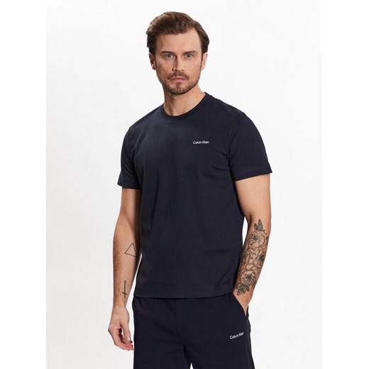 Calvin Klein T-Shirt Micro Logo K10K109894 Granatowy Regular Fit ze sklepu MODIVO w kategorii T-shirty męskie - zdjęcie 182606751