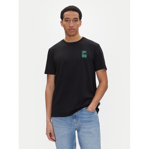 Fila T-Shirt Lennik FAM0883 Czarny Regular Fit ze sklepu MODIVO w kategorii T-shirty męskie - zdjęcie 182606760