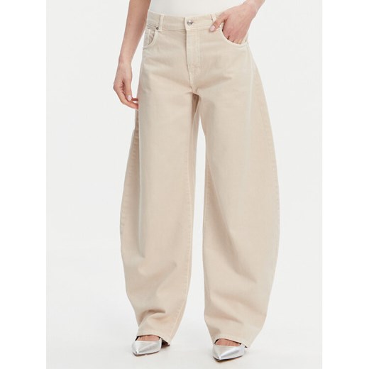 ViCOLO Jeansy DD5146 Beżowy Wide Leg ze sklepu MODIVO w kategorii Jeansy damskie - zdjęcie 182606791