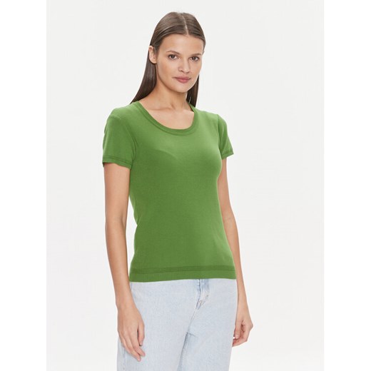 United Colors Of Benetton T-Shirt 1091D1M10 Zielony Regular Fit ze sklepu MODIVO w kategorii Bluzki damskie - zdjęcie 182606850